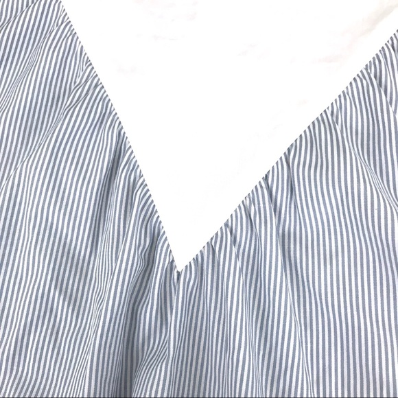 After Market blue and white striped top sz S Small - Picture 3 of 5
